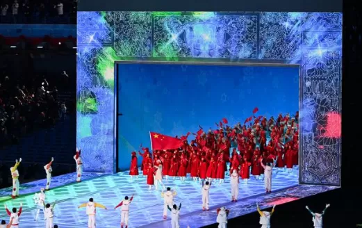 2022冬奥会中国代表团第几个出场1