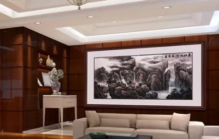 客厅沙发背景墙挂什么画好