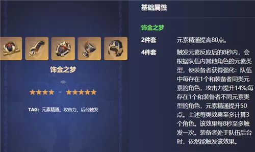 原神妮露圣遗物推荐 主副词条属性和套装选择什么