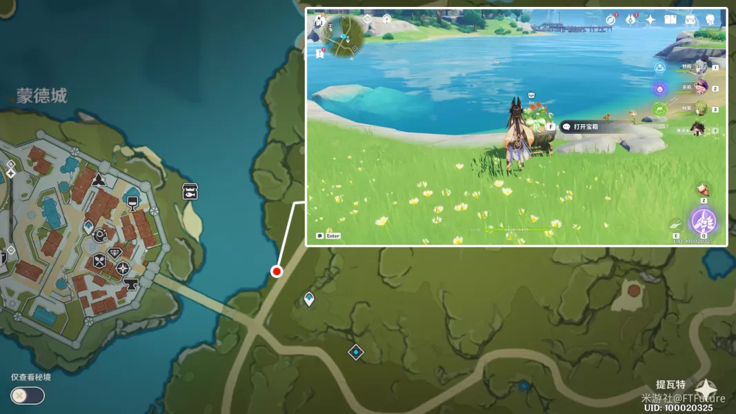 原神巨大叶片在哪 巨大叶片迎风转动礼物宝箱位置分享