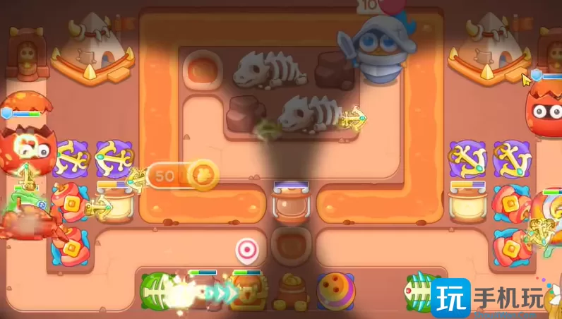 保卫萝卜4饿龙传说33关攻略 饿龙传说第33关图文通关流程