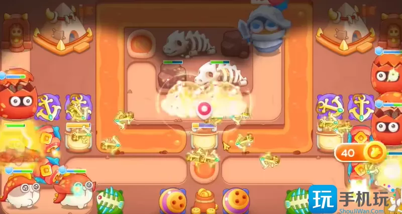 保卫萝卜4饿龙传说33关攻略 饿龙传说第33关图文通关流程