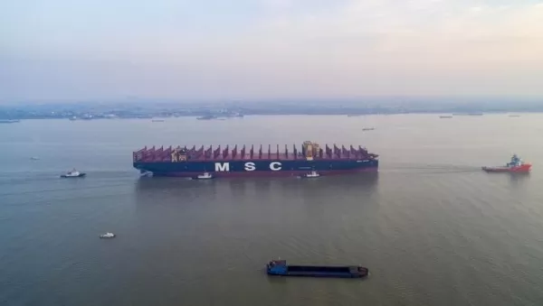 “巨无霸”试航 全球最大 江苏造船工业迎复工复产“开门红”