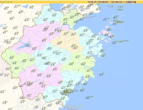 22.6℃ 浙江有人热到穿短袖 但气温大转折马上到